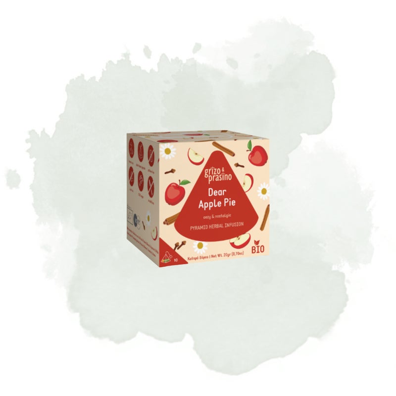 Dear Apple Pie &ndash; luomu yrttitee pyramidipusseissa (20 g)